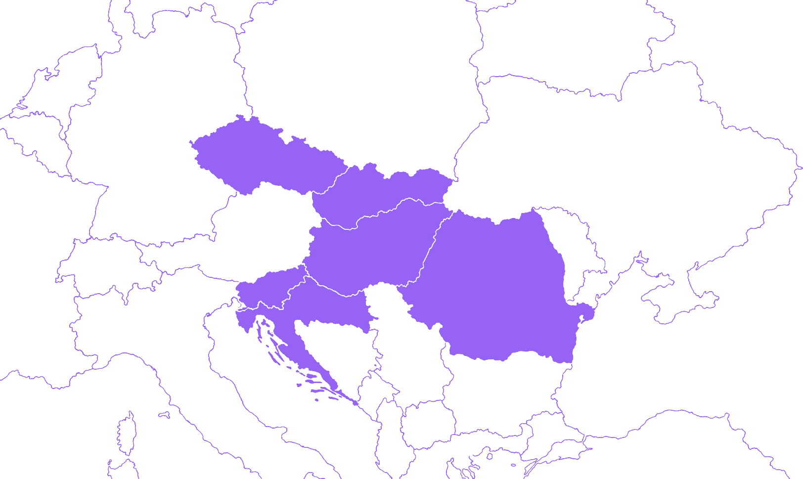 Gourmetkáva expansion map across 7 European markets